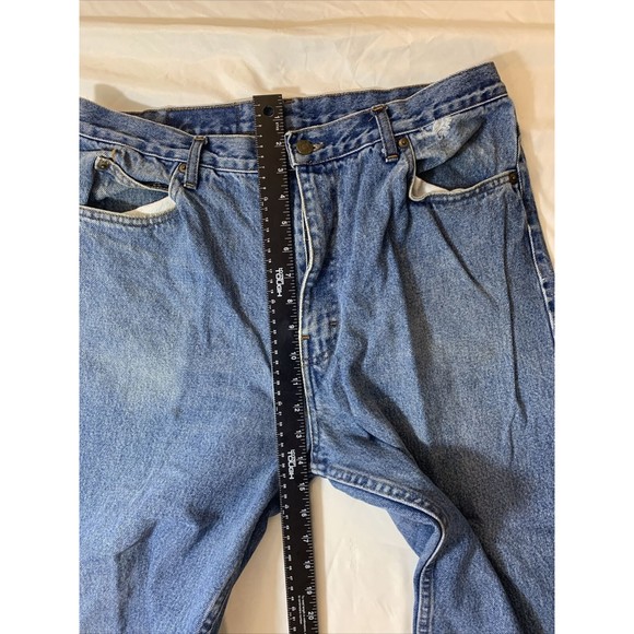 Classic Jeanswear Bulls Eye Men's Carpenter Jeans Blue Denim Size 38 5-Pockets - Picture 12 of 12